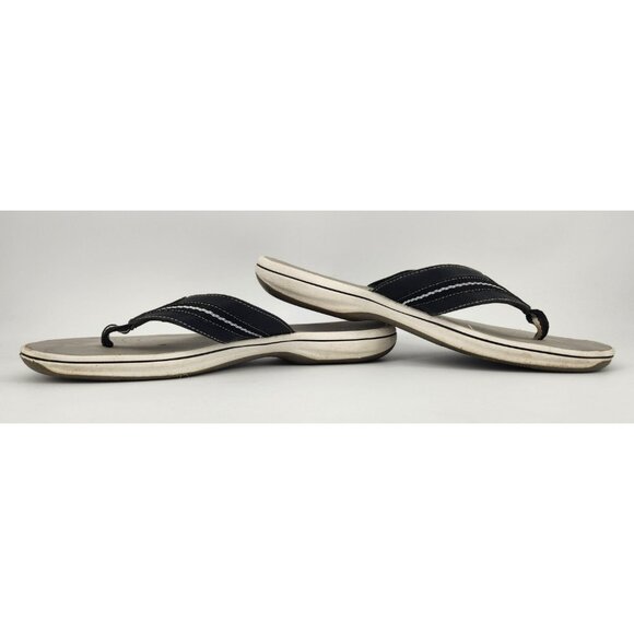 Clarks Cloudsteppers Women's Size 9 M Black T Strap Thong Sandals Flip Flops - Picture 8 of 11